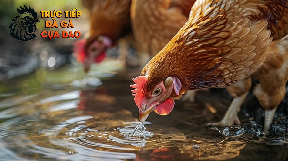 Biện pháp phòng ngừa gà uống quá nhiều nước TRUCTIEPDAGACUADAO